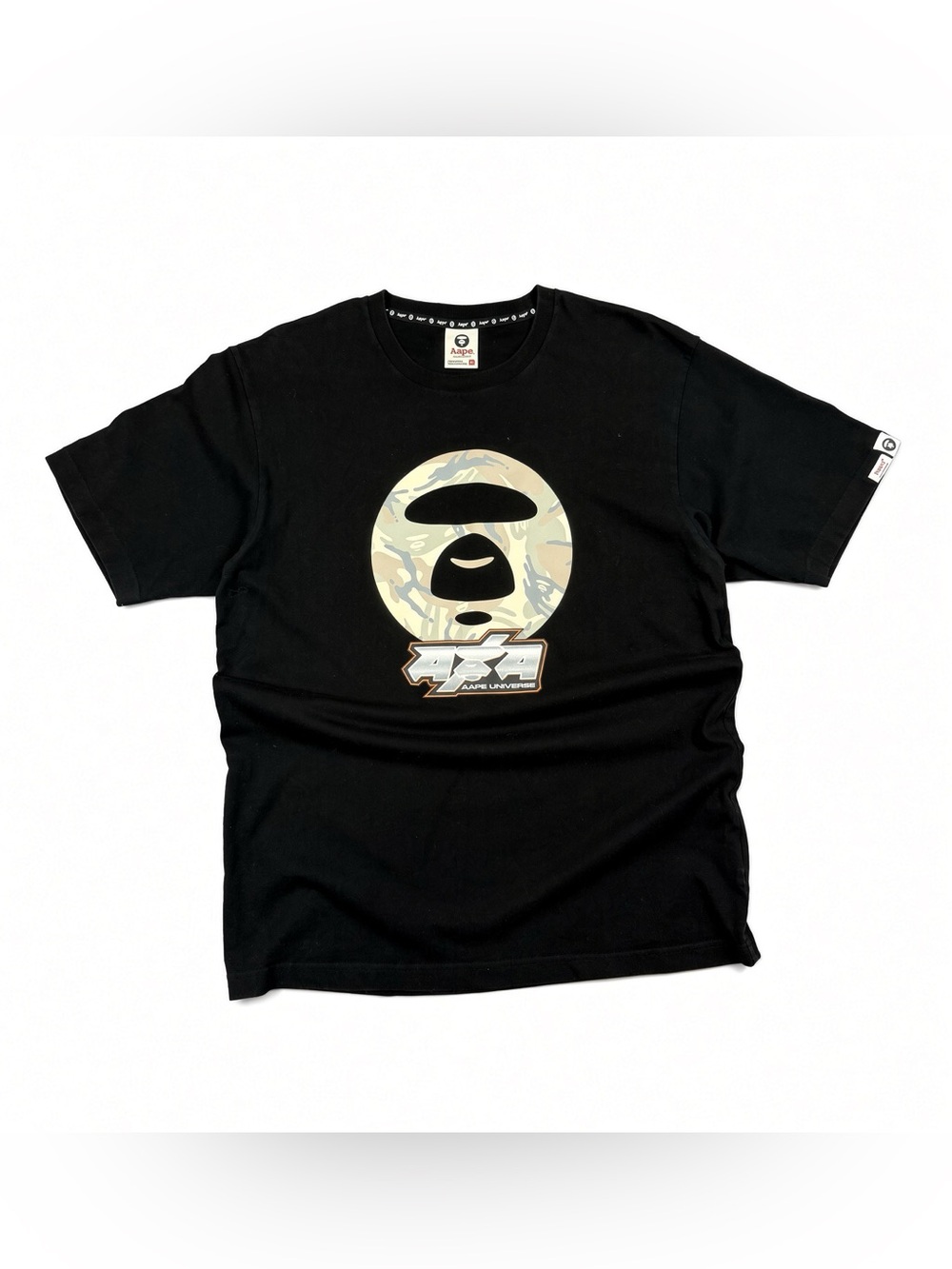 AAPE by A Bathing Ape XL Camo Ape Head Tee AAPE Universe